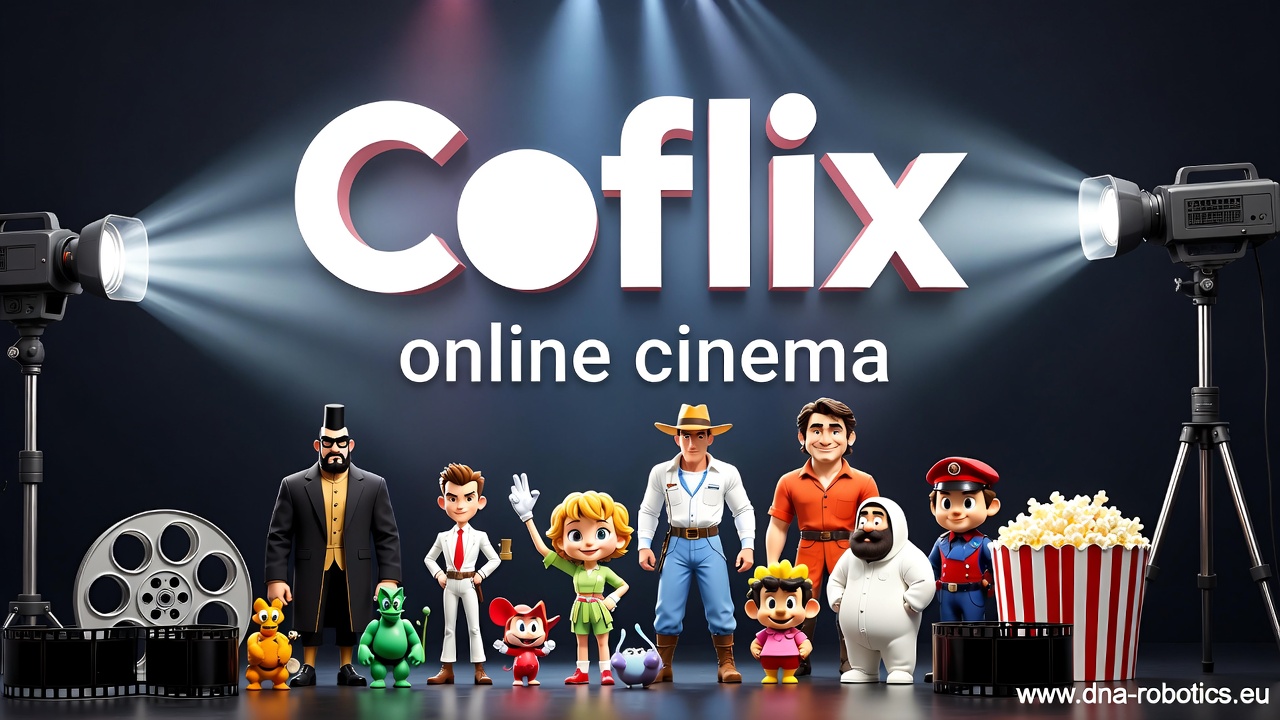 Interface moderne de Coflix sur grand écran